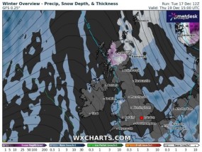 英国天气：地图显示本周气温骤降，英国哪里将下雪